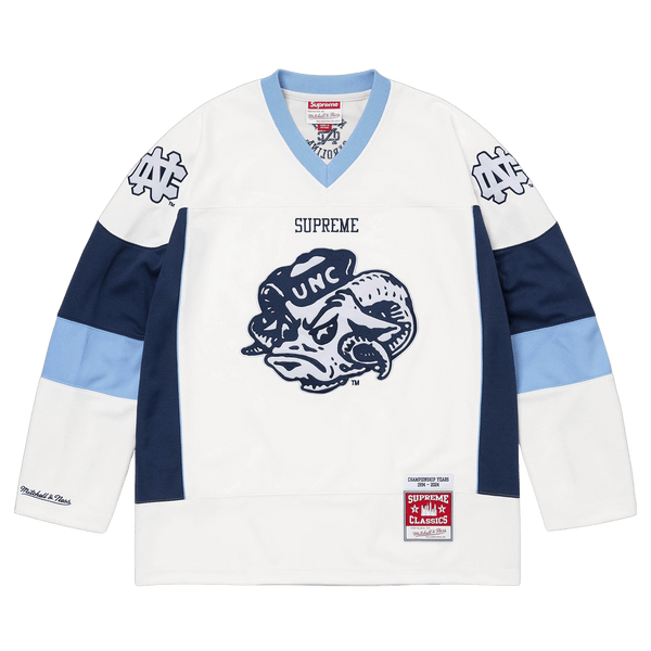 Supreme x Mitchell & Ness NCAA Hockey Jersey 'White'