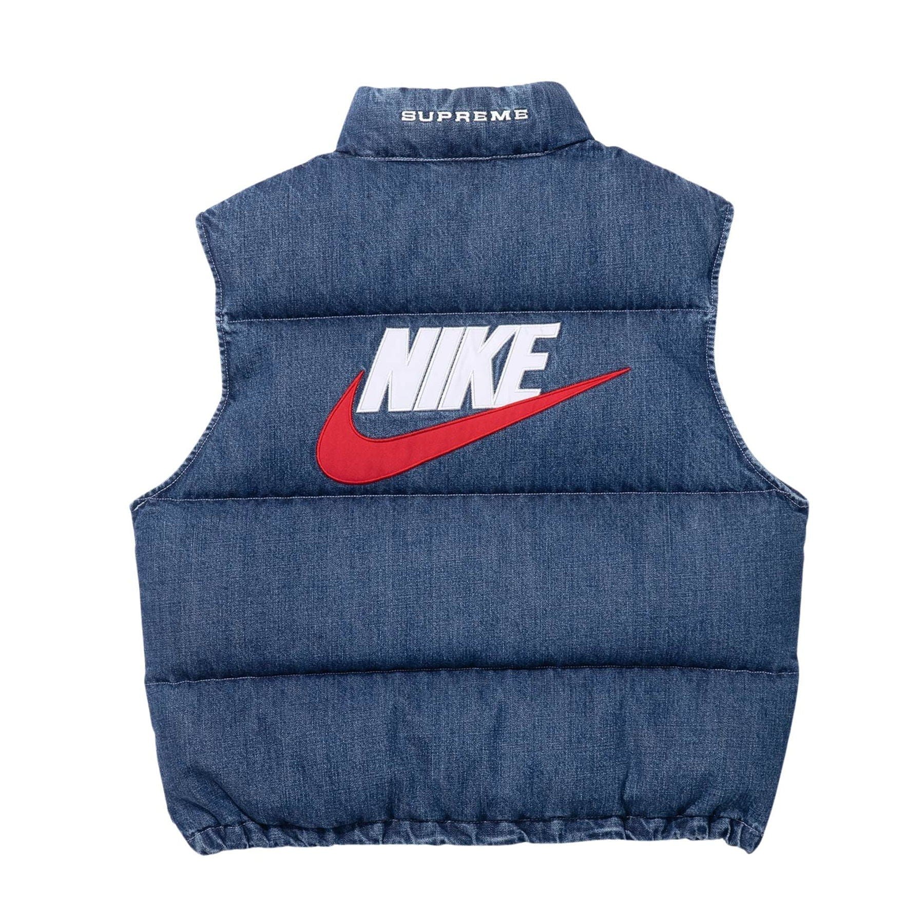 Supreme x Nike Denim Vest Blue Kick Game