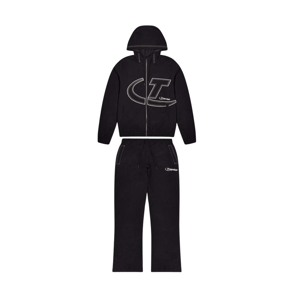 Trapstar Hyperdrive Shell Tracksuit 'Black' - Kick Game