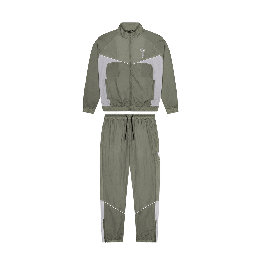 Trapstar Irongate Shell Tracksuit 'Khaki' - Kick Game