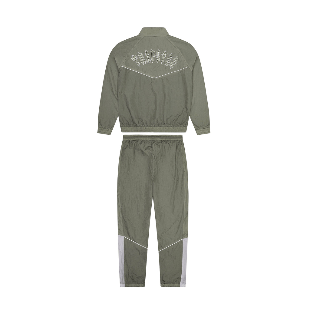 Trapstar Irongate Shell Tracksuit 'Khaki' - Kick Game