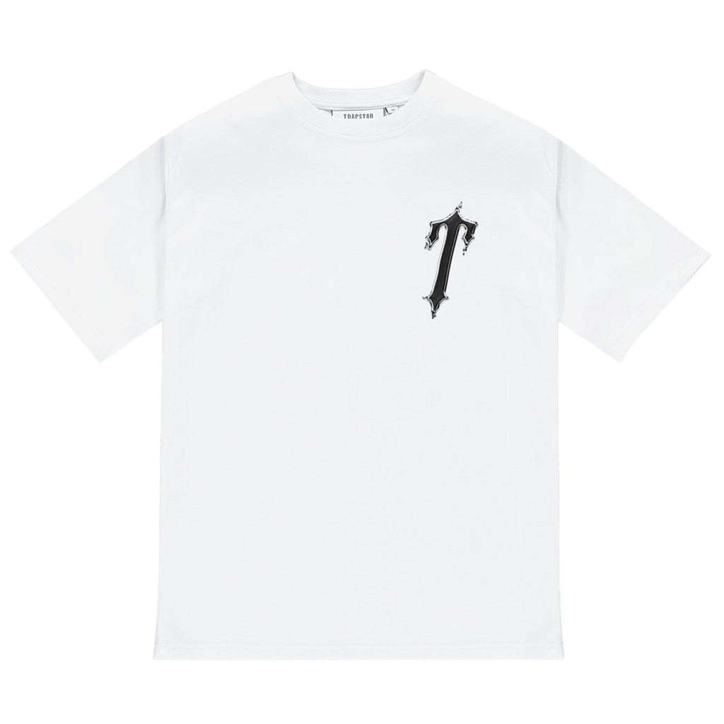 Trapstar Liquid Chrome Tee 'White' - Kick Game