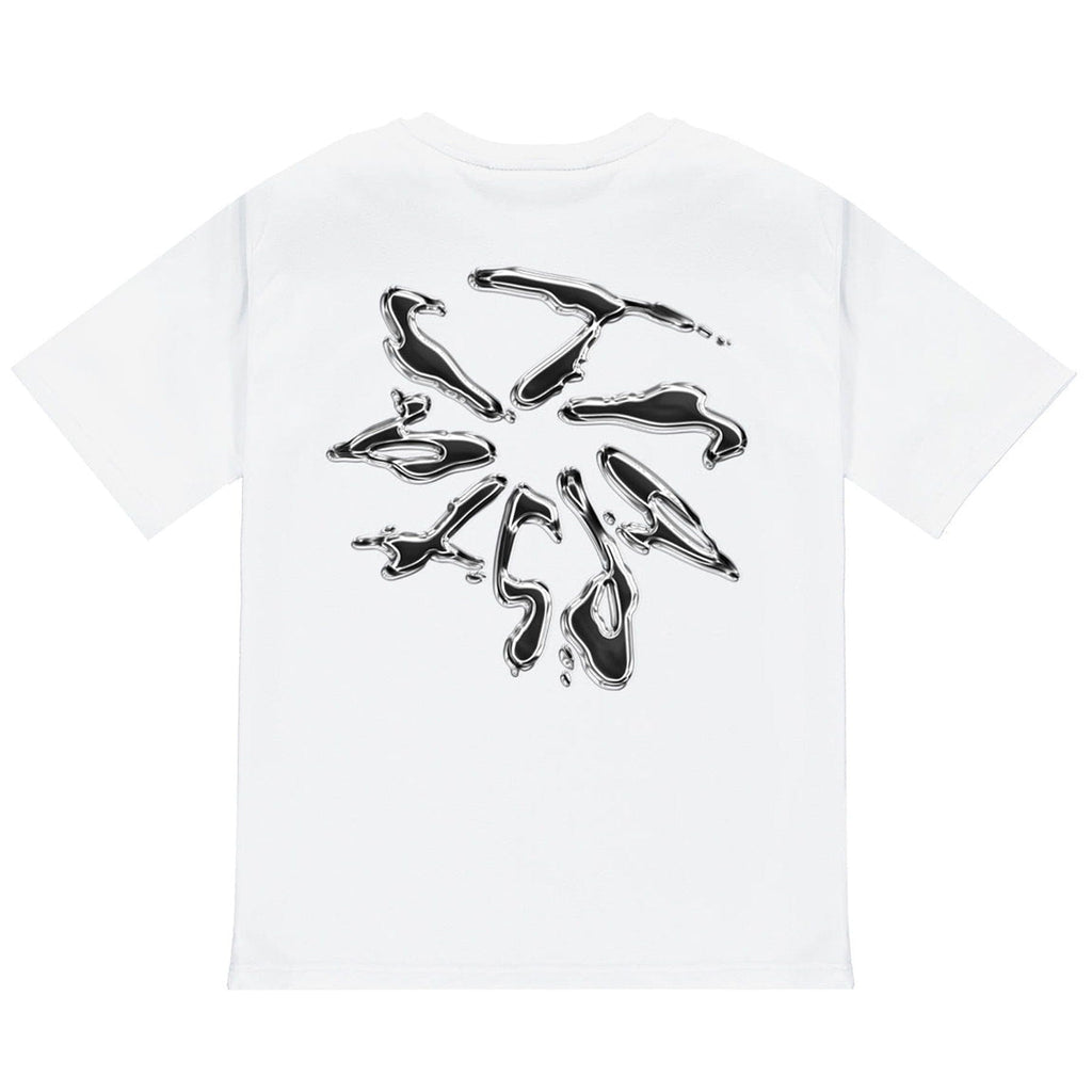 Trapstar Liquid Chrome Tee 'White' - Kick Game