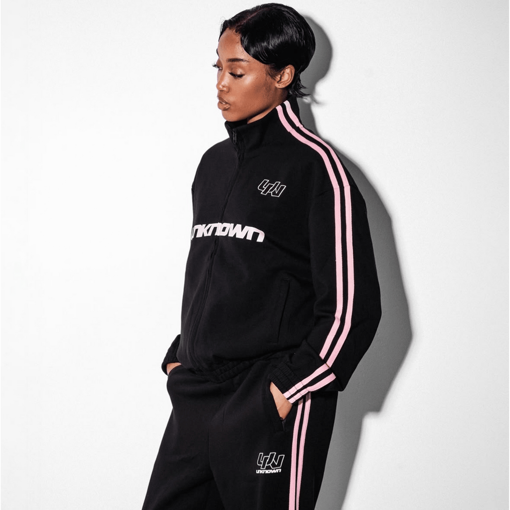 Unknown Pink Stripe Track Top - Kick Game