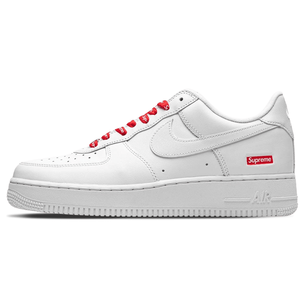 Supreme x Nike Air Force 1 Low 'Box Logo - White' - Kick Game