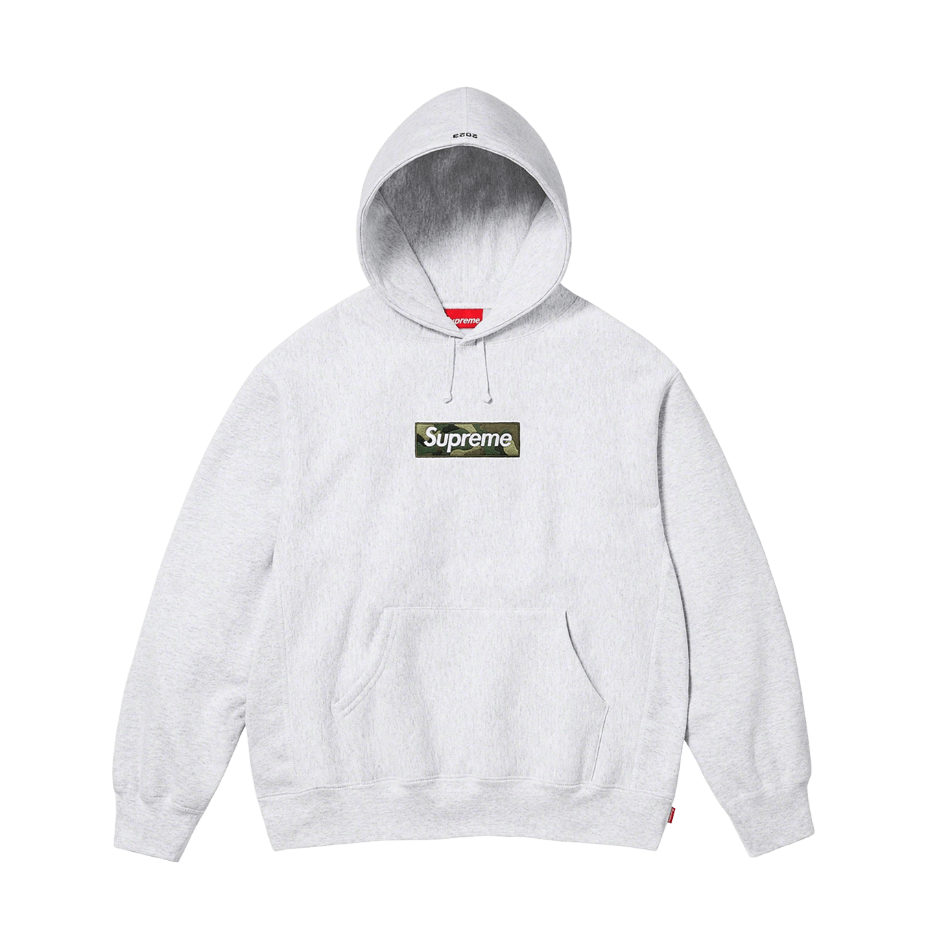 S supreme box logo sweatshirt ash greyAshg