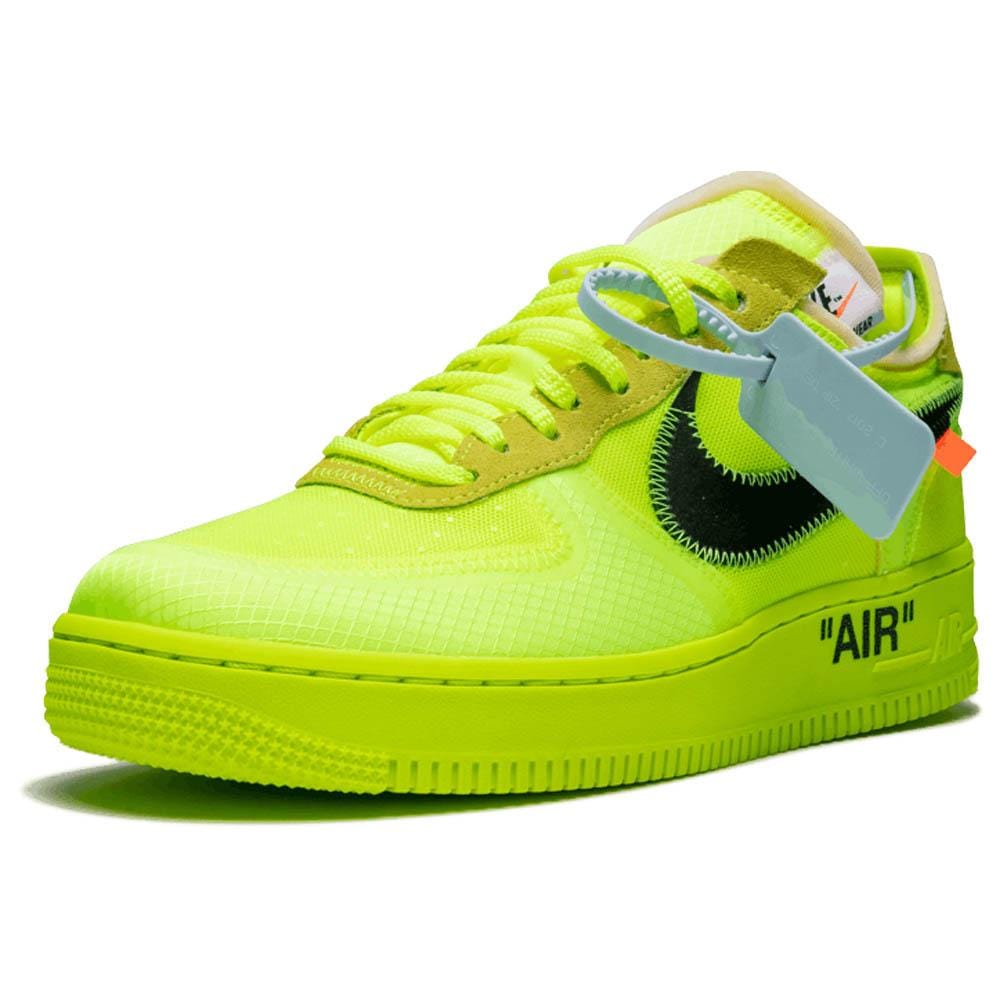 The 10: Nike Air Force 1 Low 'Off-White Volt' Shoes - Size 11.5