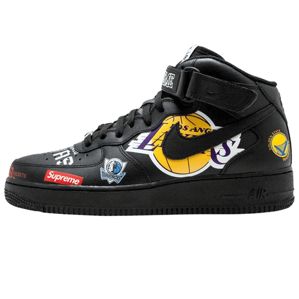 Supreme x NBA x Air Force 1 Mid 07 'Black' — Kick Game