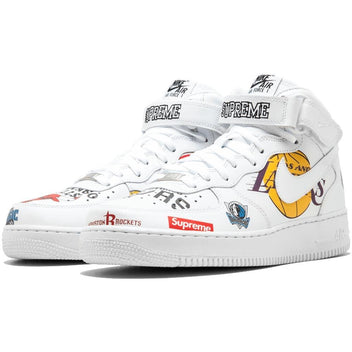 Supreme x NBA x Air Force 1 Mid 07 'White' — Kick Game