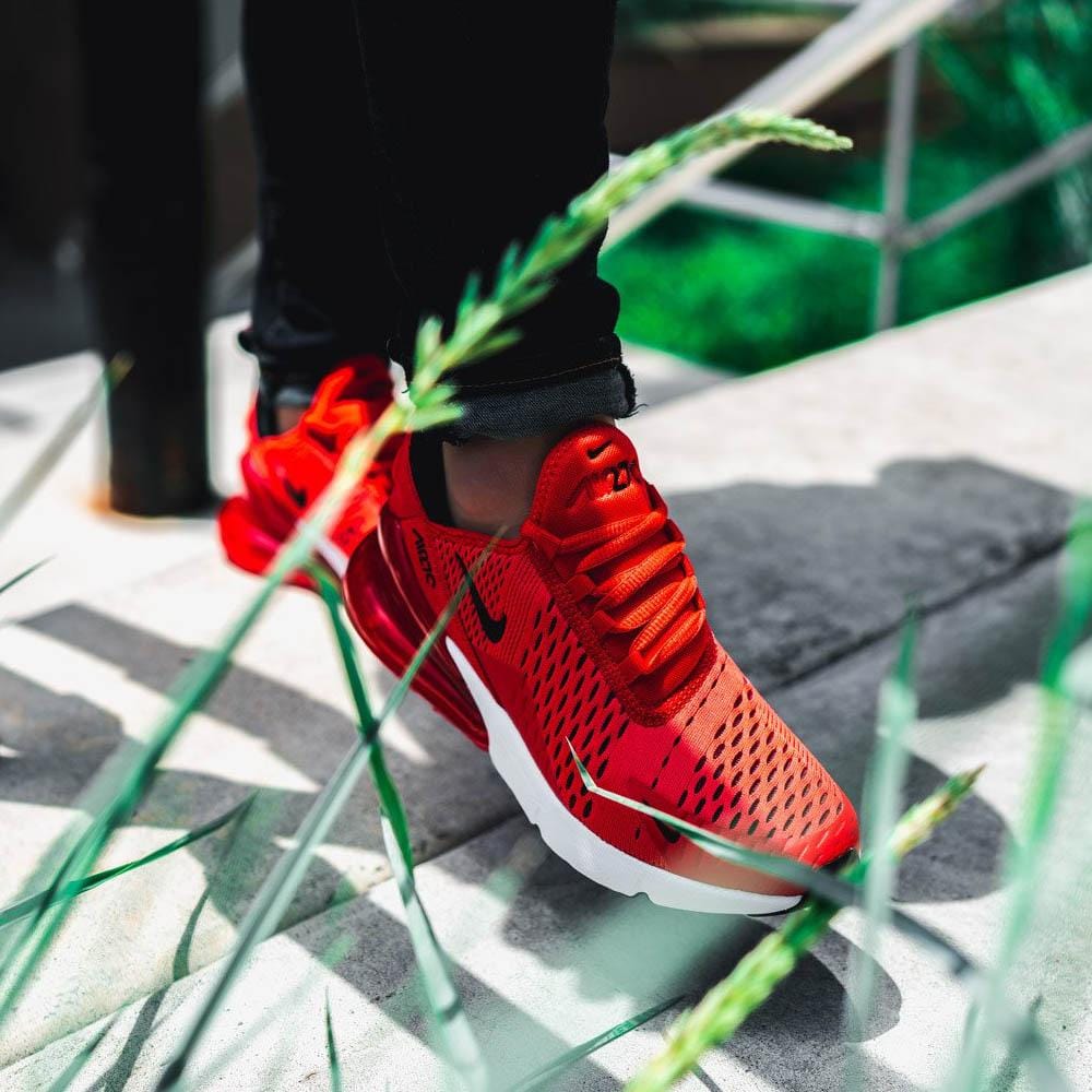 Nike air max 270 habanero red grade school kids' shoe hotsell