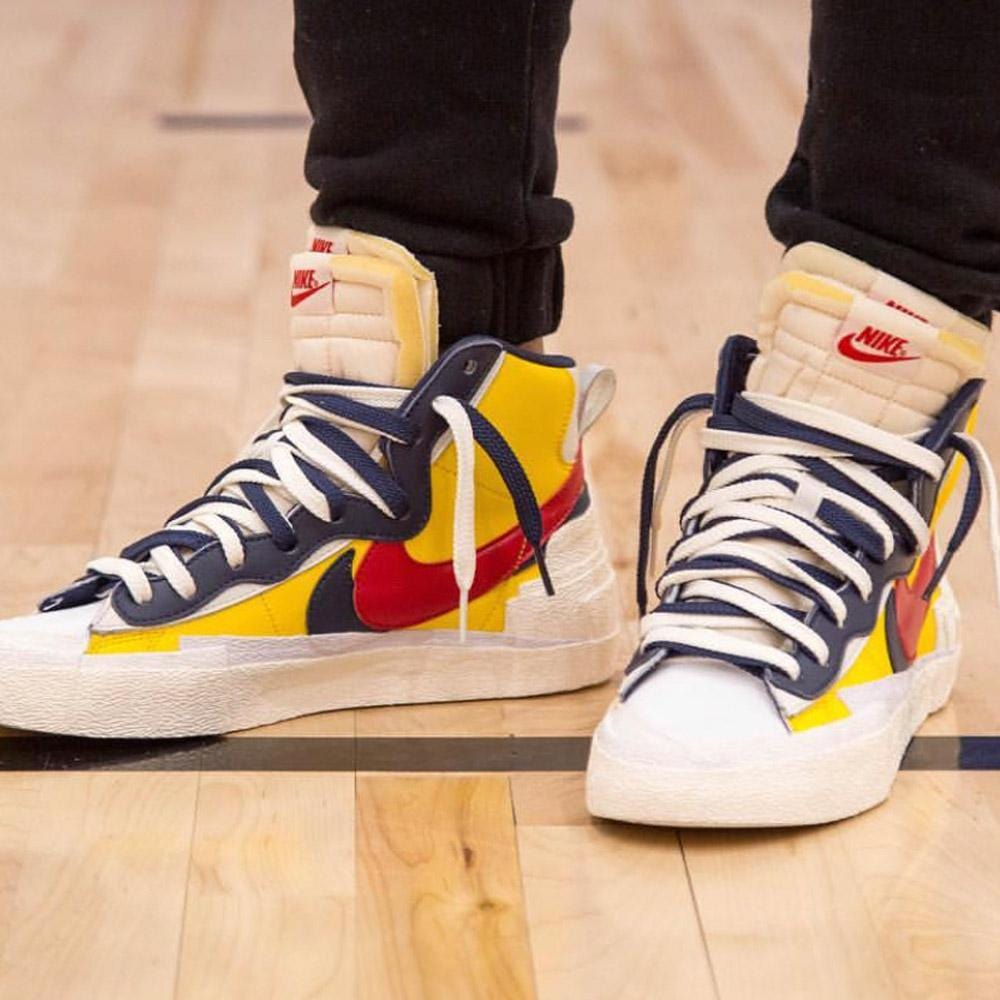 Sacai x Nike Blazer Mid 'Maize Navy' — Kick Game