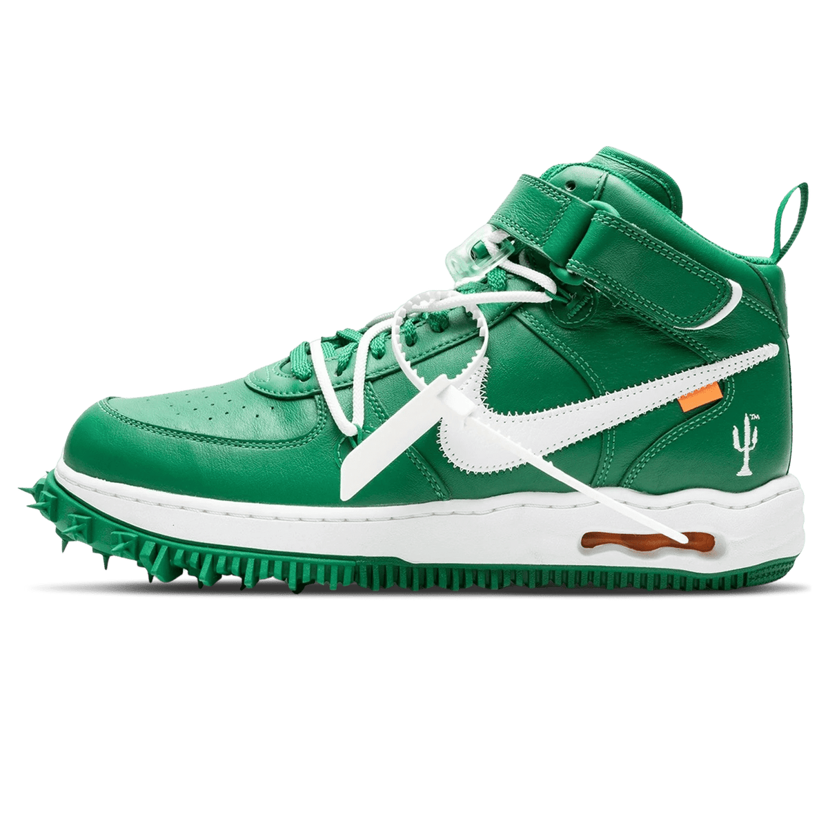 Nike + Off-white Air Force 1 Embroidered Patent-leather High-top