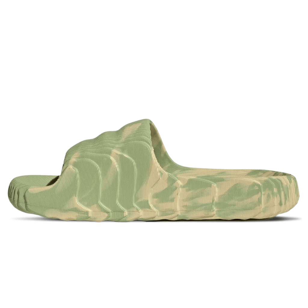 Adidas Adilette 22 Slides 'Magic Lime Desert Sand' - Kick Game