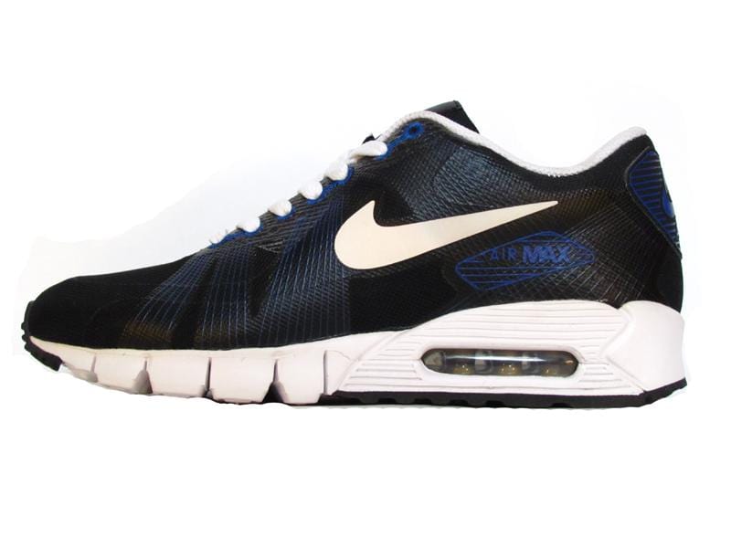 Nike Air Max 90 Current Flywire Black Varsity Royal - Kick Game