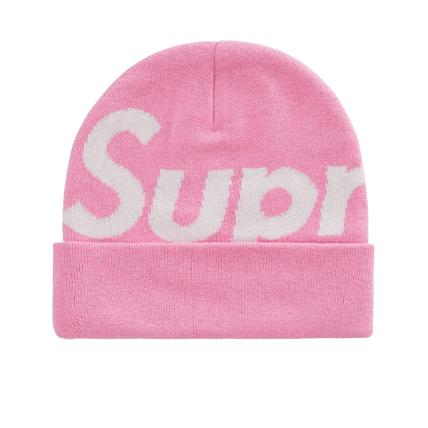 Supreme Big Logo Beanie Pink Kick Game