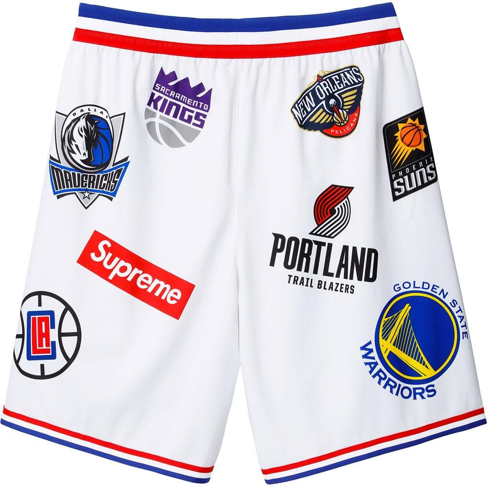 Supreme Nike-NBA Teams Authentic Short White — Kick Game