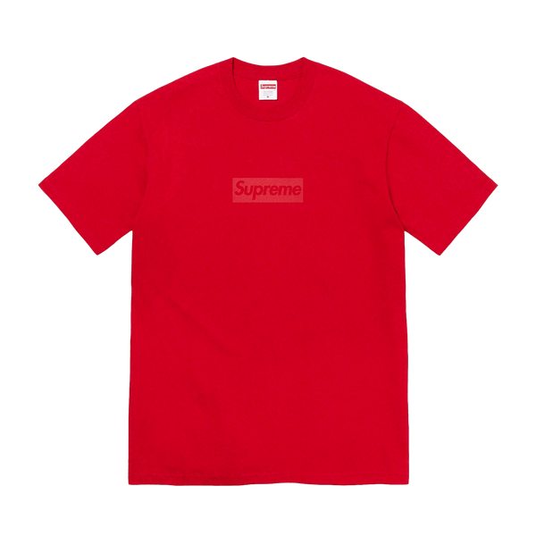 Supreme Tonal box Logo Tee 'Red' — Kick Game