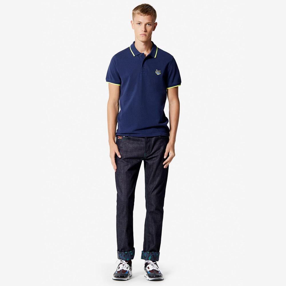 Kenzo Slim Fit Tiger Polo Shirt "Ink" - Kick Game