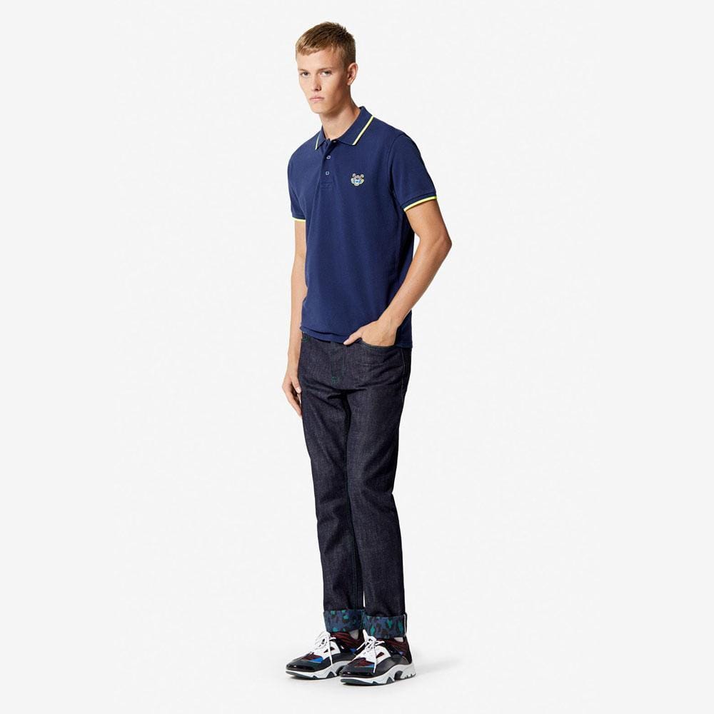 Kenzo Slim Fit Tiger Polo Shirt "Ink" - Kick Game