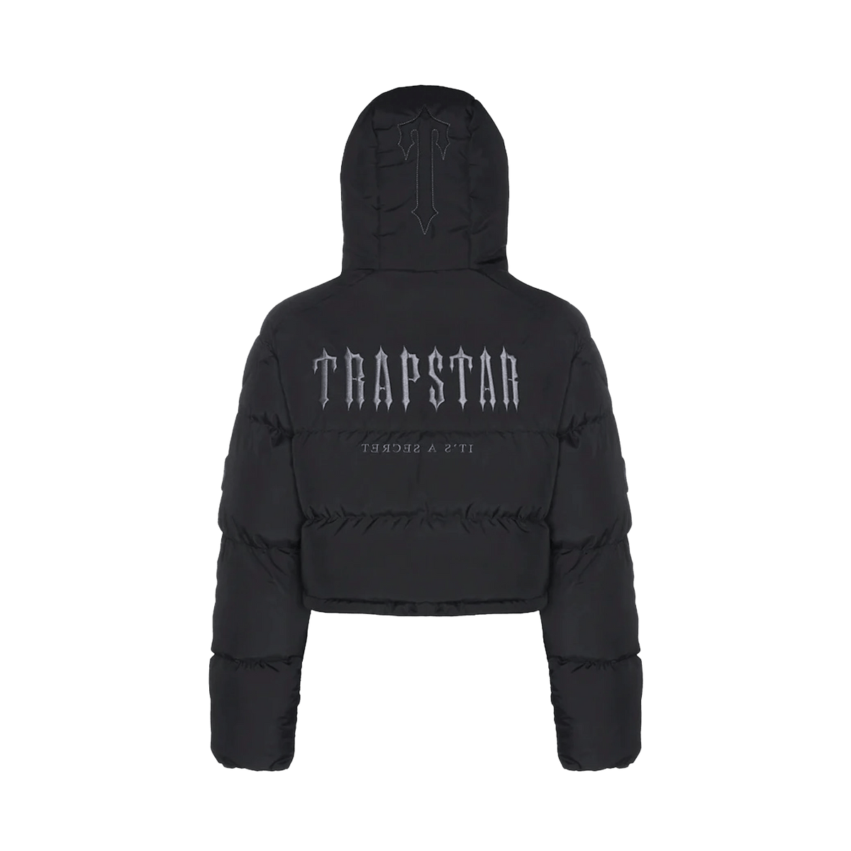 2022 Winter New Trapstar Mens Down Jacket Black Ice Blue Patch