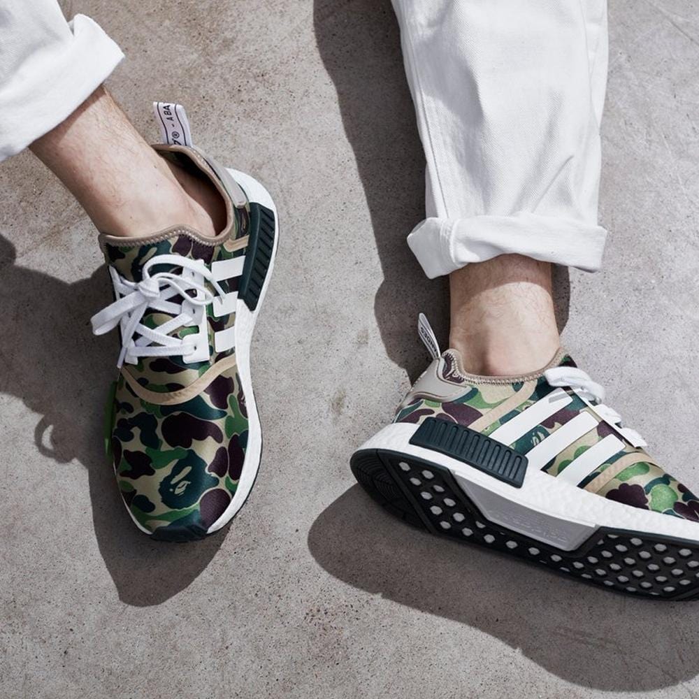 Adidas nmd bape green camo online