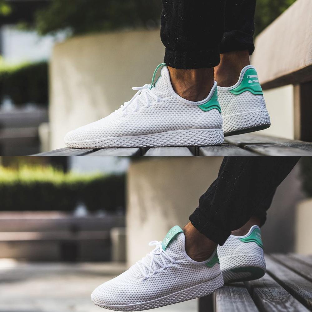 Pharrell williams shoes white green online