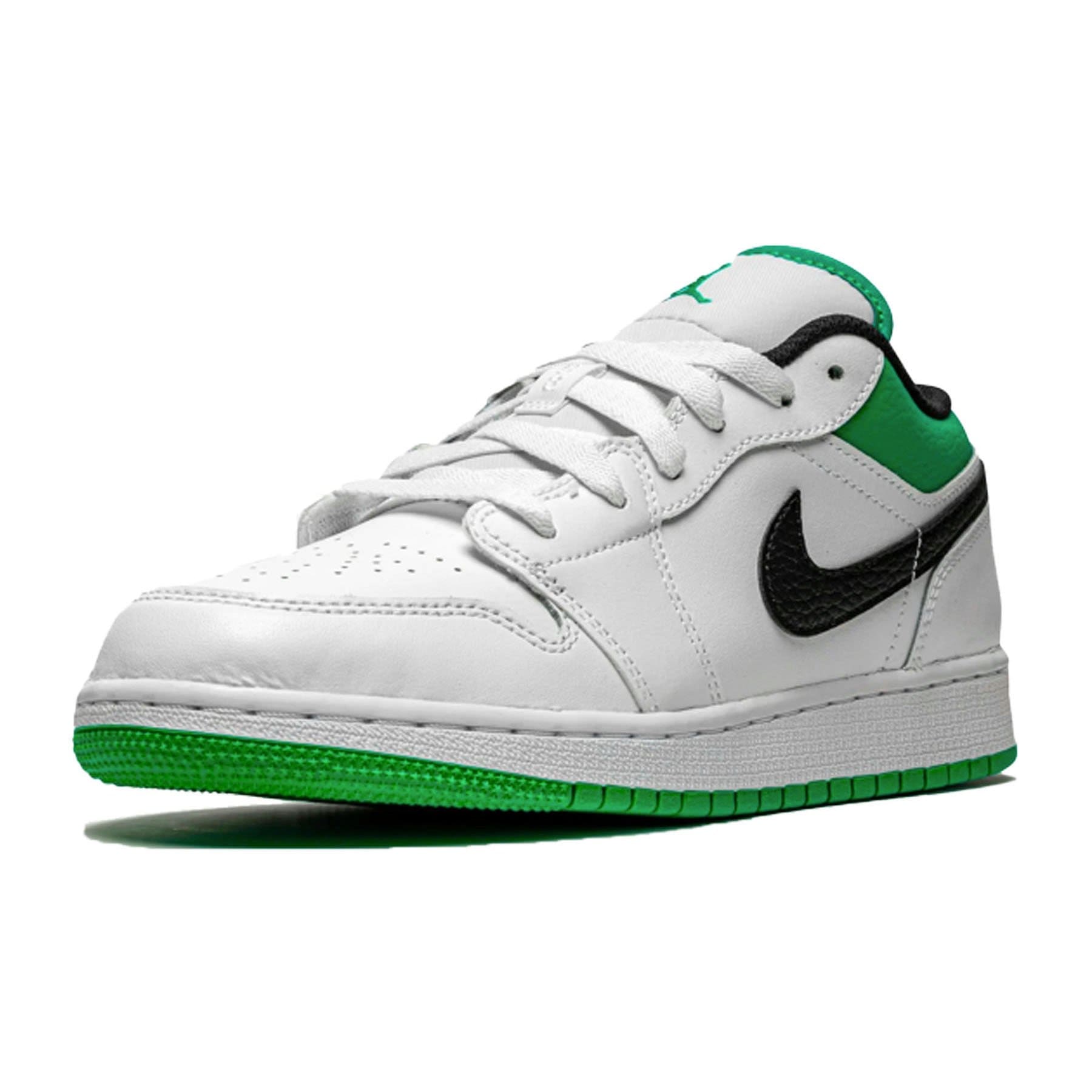 Air Jordan 1 Low GS 'White Lucky Green'