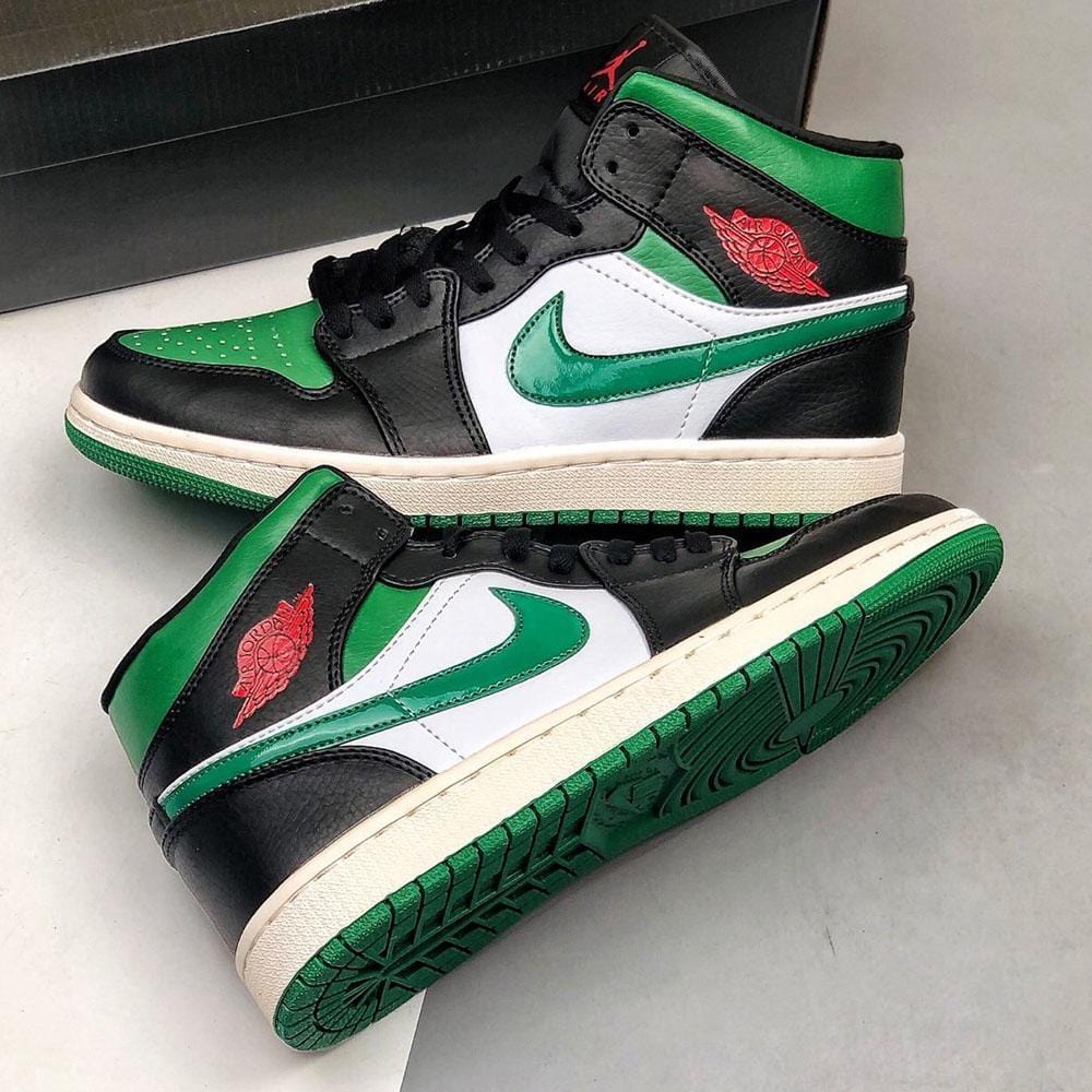 Air jordan 1 green mid online