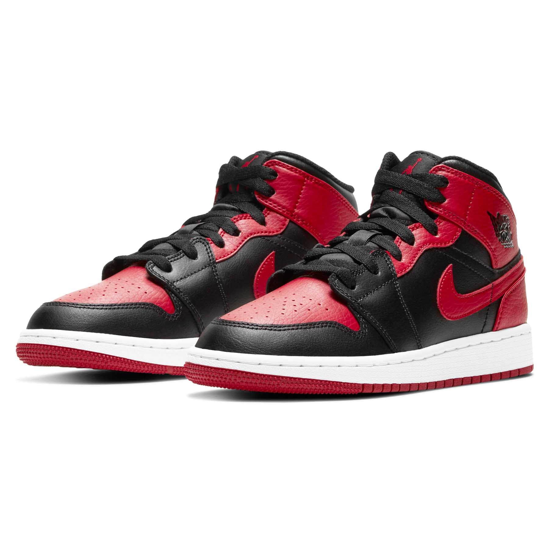 Air Jordan 1 Mid high quality Banned GS Shoes