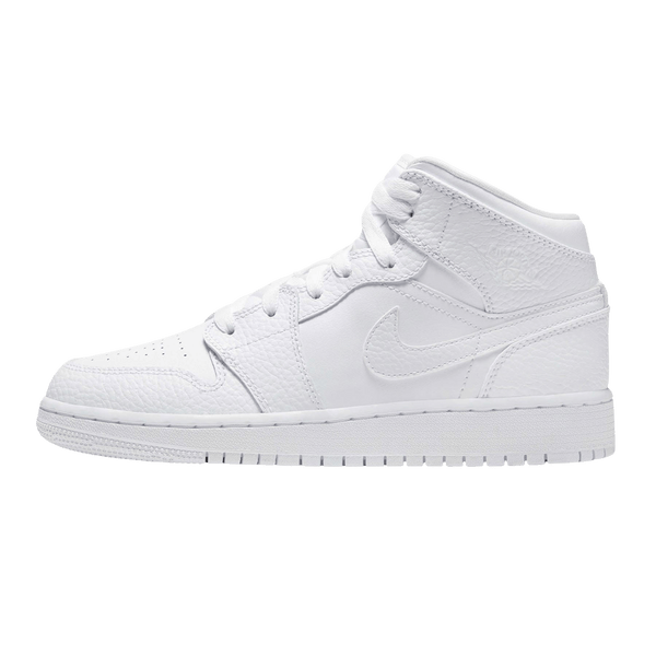 Air Jordan 1 Mid GS 'Triple White' - Kick Game