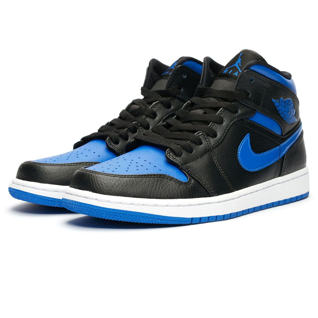 Air Jordan 1 Mid 'Black Hyper Royal' - Kick Game