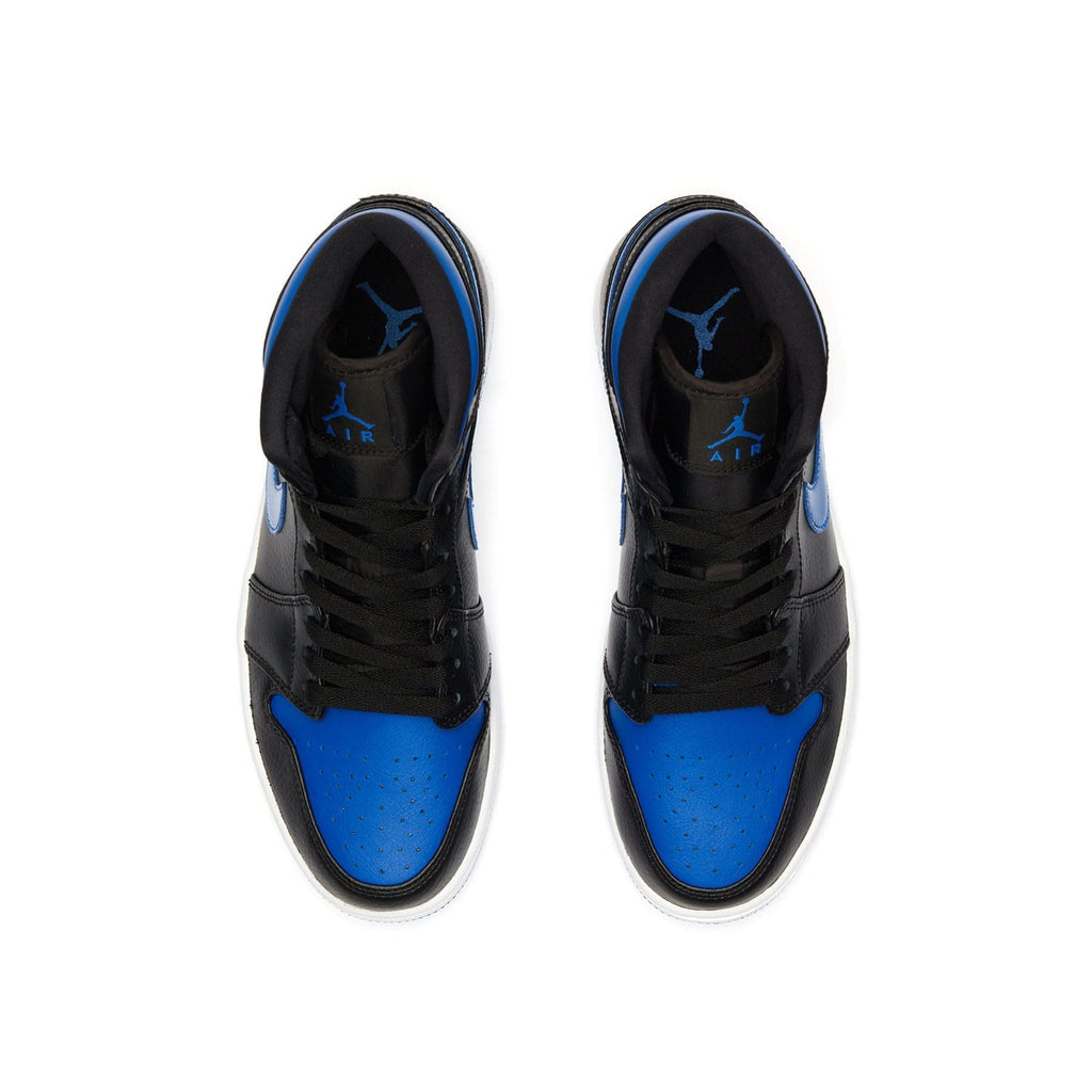 Air Jordan 1 Mid 'Black Hyper Royal' - Kick Game