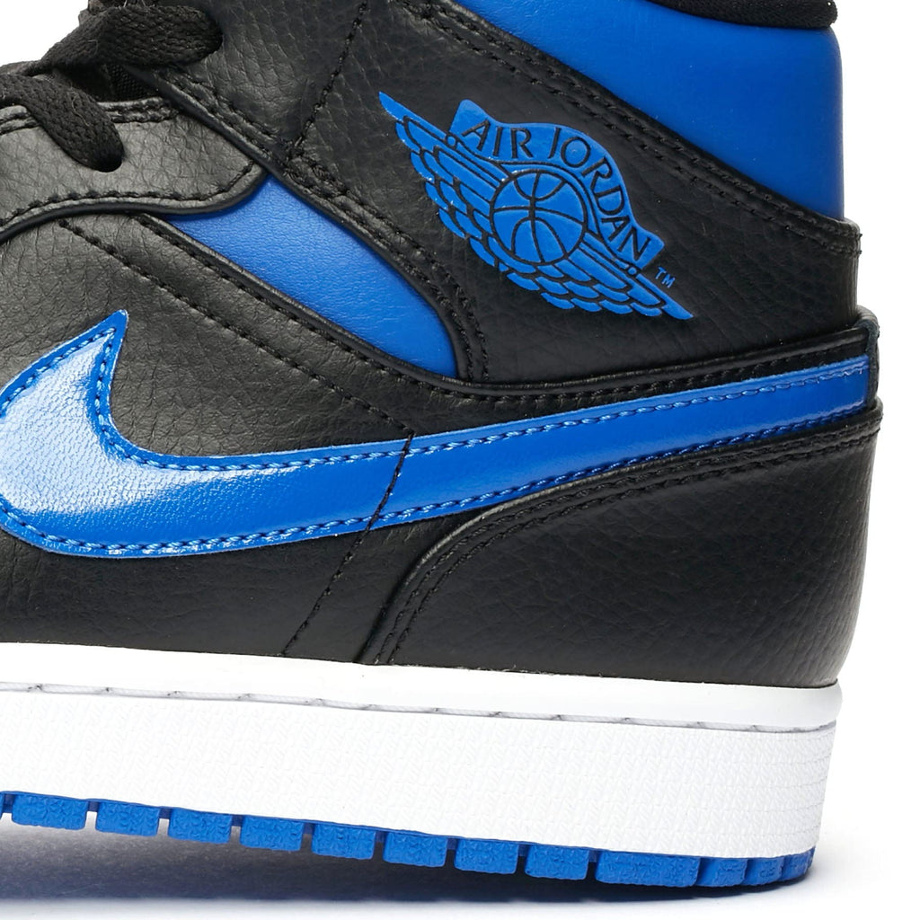 Air Jordan 1 Mid 'Black Hyper Royal' - Kick Game