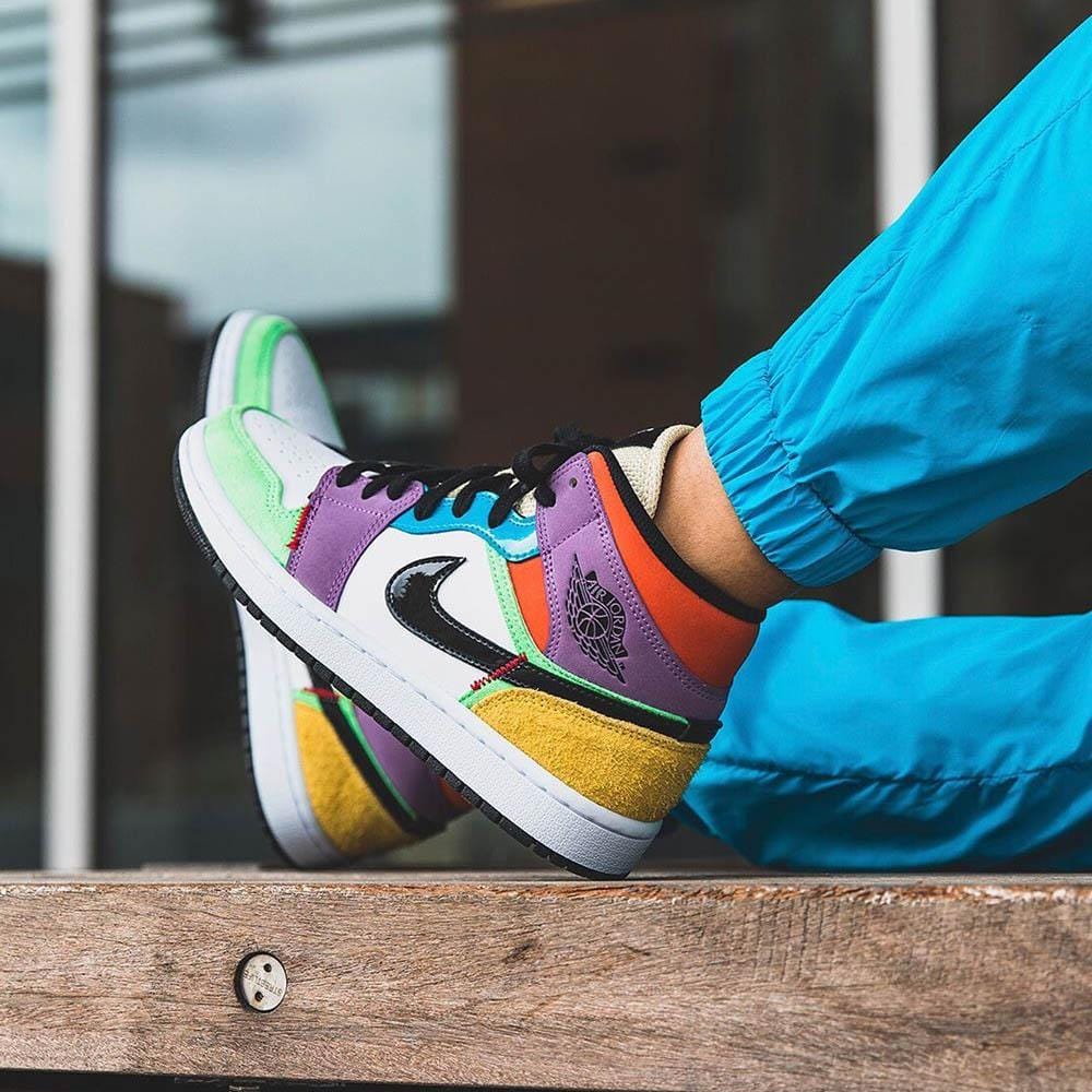 Air Jordan 1 Mid SE Multi Colour W Kick Game