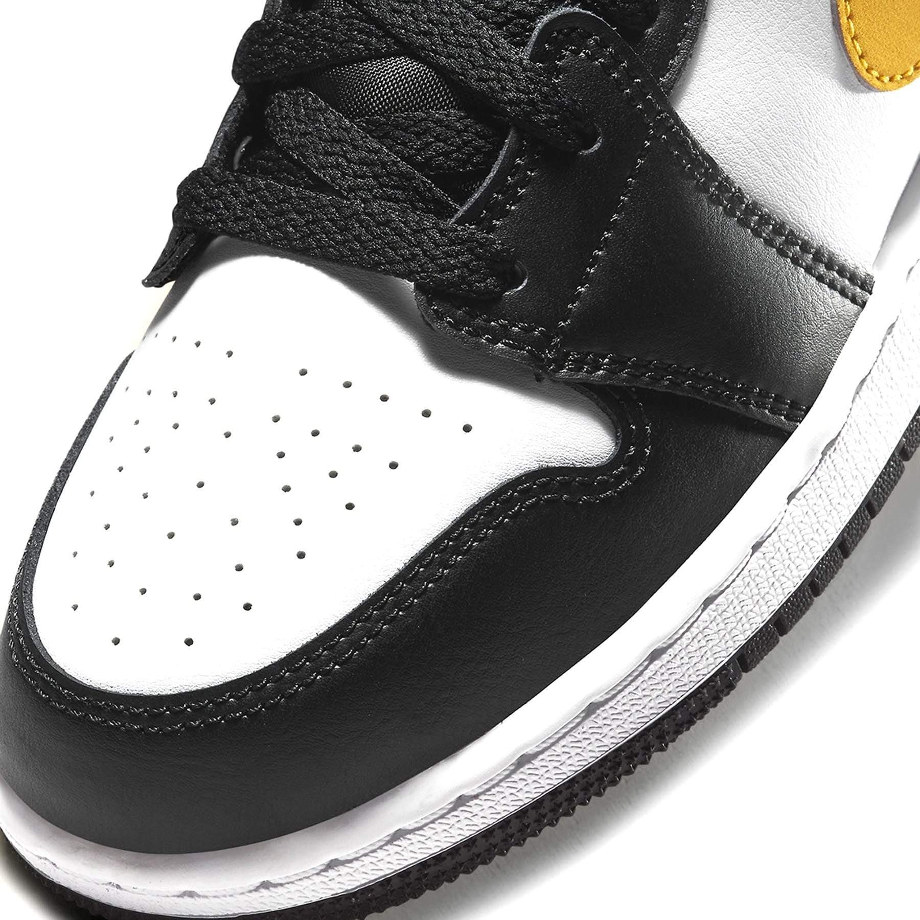 Nike Air Jordan 1 Mid White Pollen top Black Shoes