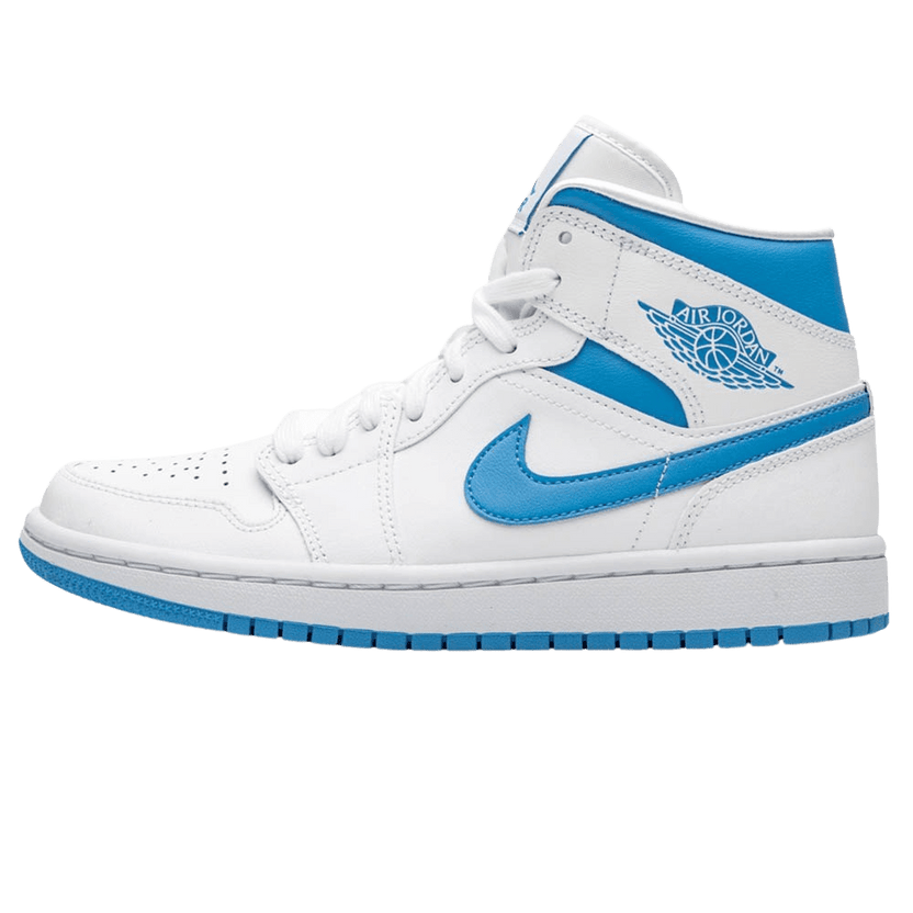 Air Jordan 1 Wmns Mid 'UNC' White Carolina Blue — Kick Game