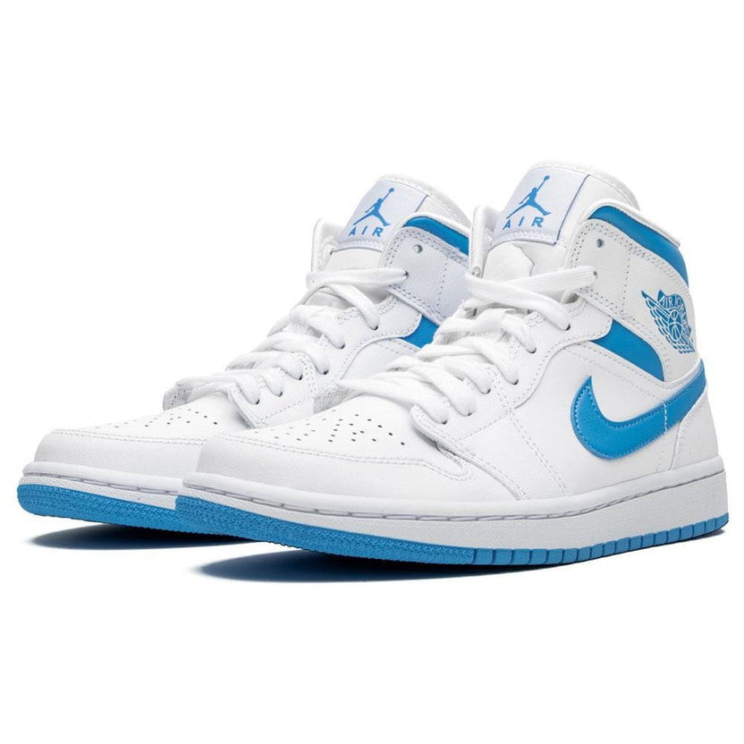 Air Jordan 1 Wmns Mid 'UNC' White Carolina Blue — Kick Game