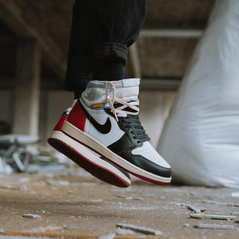 Union LA x Air Jordan 1 Retro High NRG Black Toe Kick Game