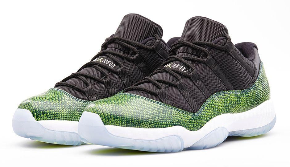 Air Jordan 11 Low Green Snakeskin - Kick Game