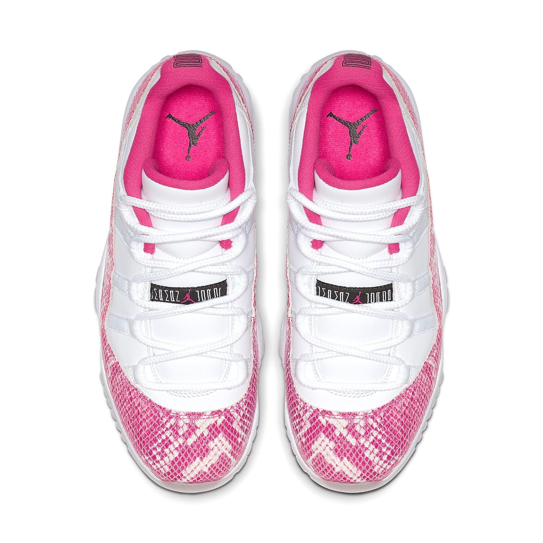 Pink and white snakeskin jordan 11 online