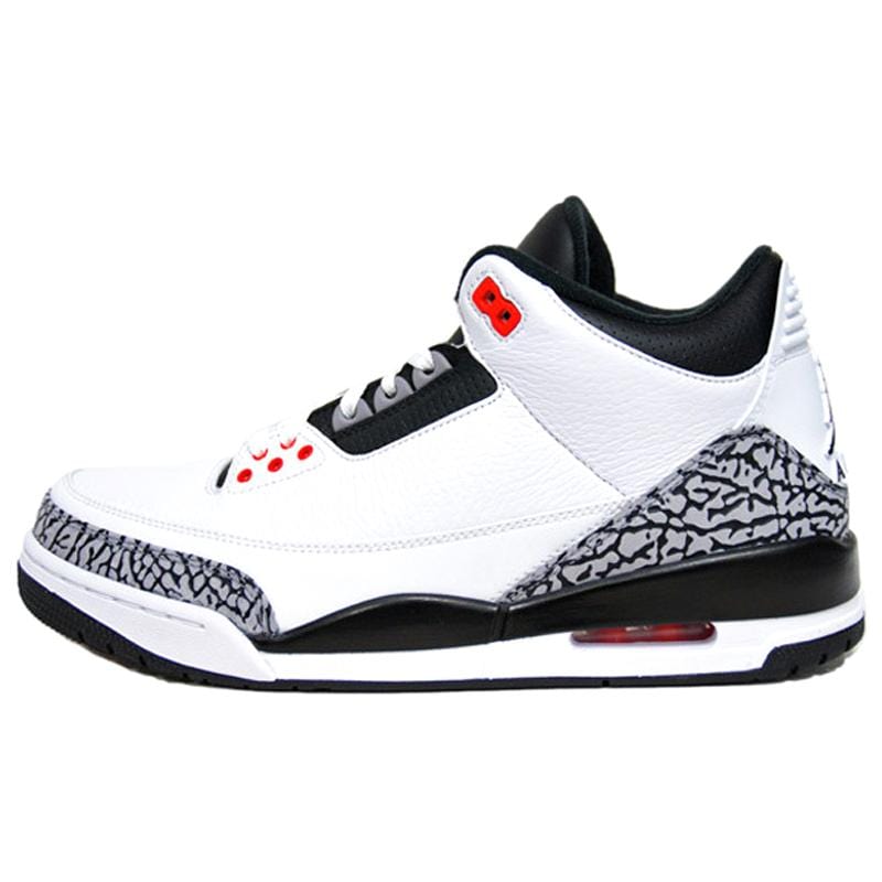 Air Jordan 3 White-Cement Grey-Infrared 23-Black - Kick Game