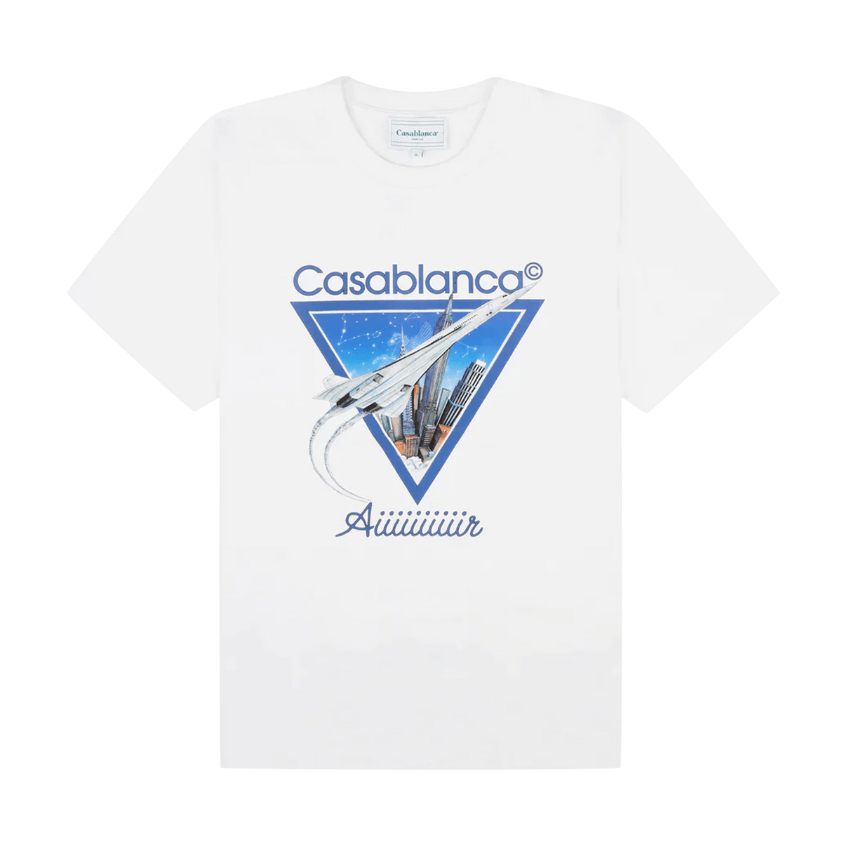 Casablanca 'Aiiiiiir' Printed White T Shirt - Kick Game