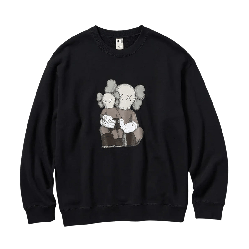 KAWS x UNIQLO UT Graphic Sweatshirt 'Black' — Kick Game