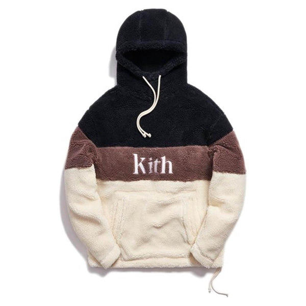 Kith Sherpa Double Pocket Hoodie Mauve Kick Game