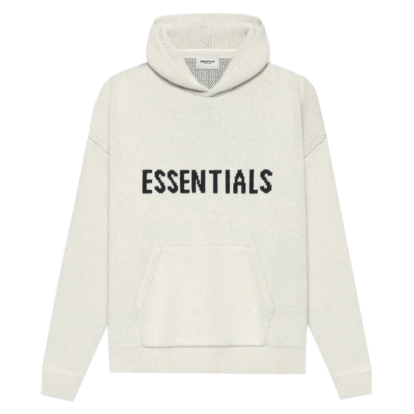 FEAR OF GOD ESSENTIALS Knit Pullover Hoodie Buttercream - Kick Game