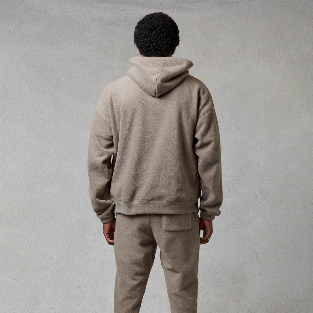 FEAR OF GOD ESSENTIALS Polar Fleece Hoodie Taupe - Kick Game