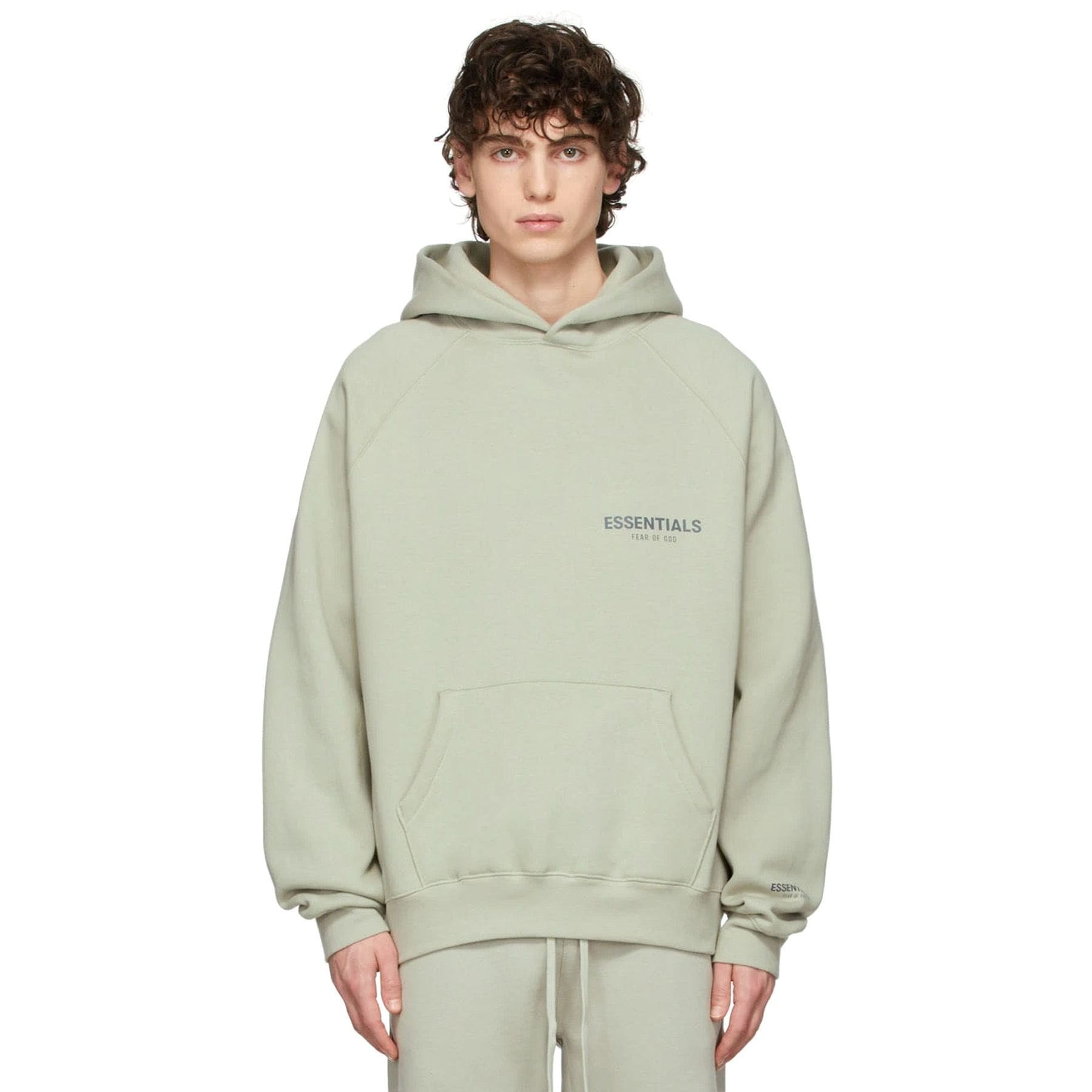 Fear of God Essentials SSENSE Exclusive Pullover Hoodie 'Concrete ...