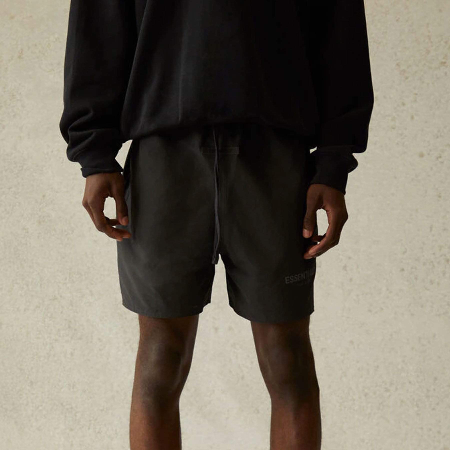 FEAR OF GOD ESSENTIALS Volley Shorts Black