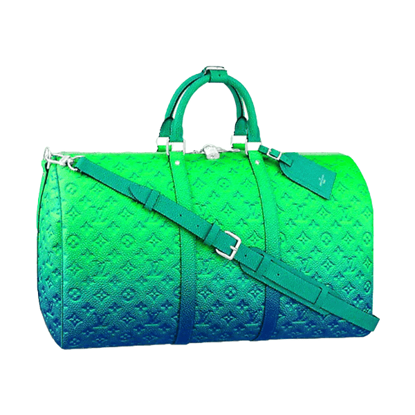 Louis Vuitton Green & Blue Monogram Illusion Keepall Tote – Savonches