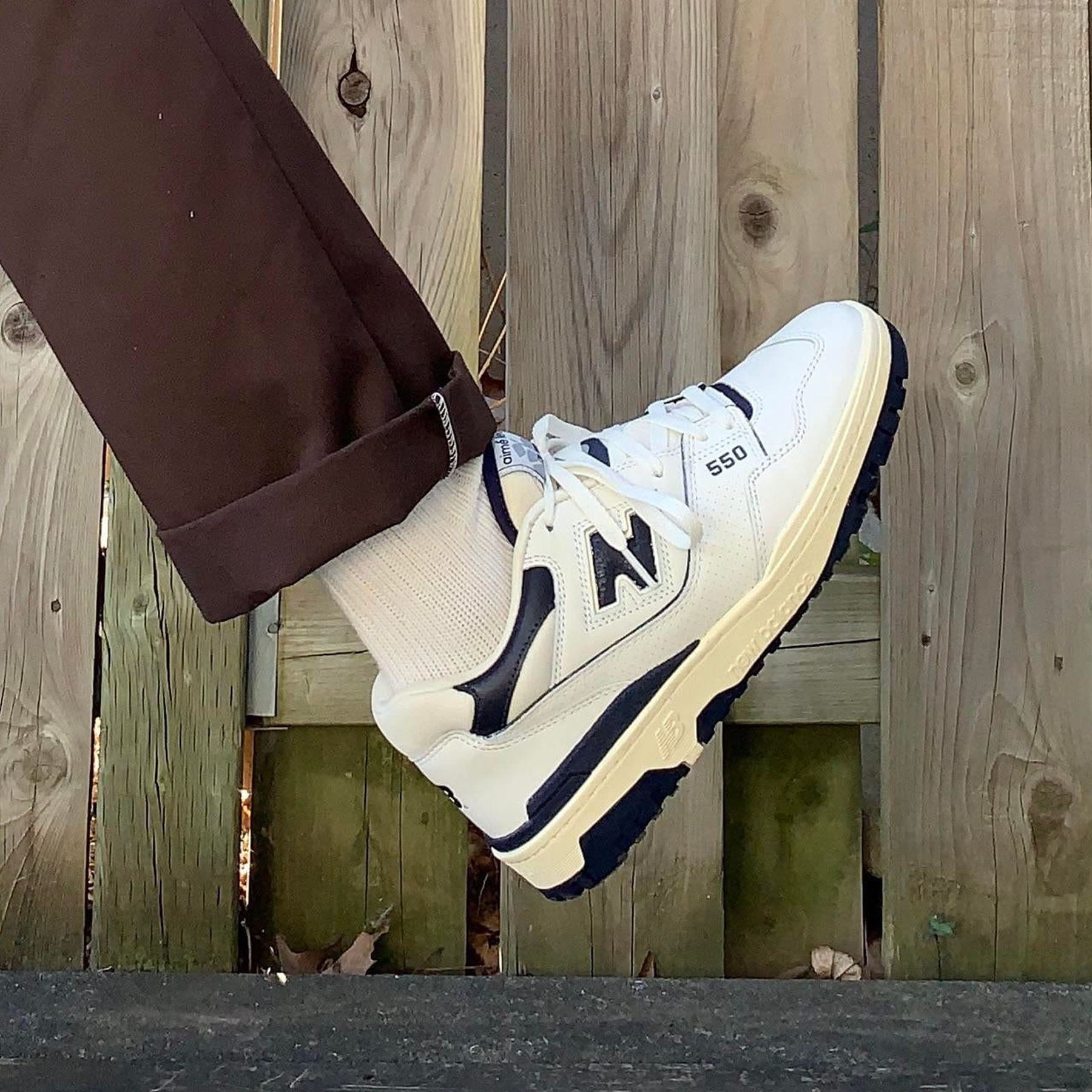 Aime Leon Dore x New Balance 550 Navy Kick Game